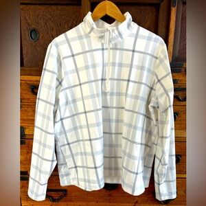Avia Activewear Quarter-Zip Plaid Jacket Size: XL